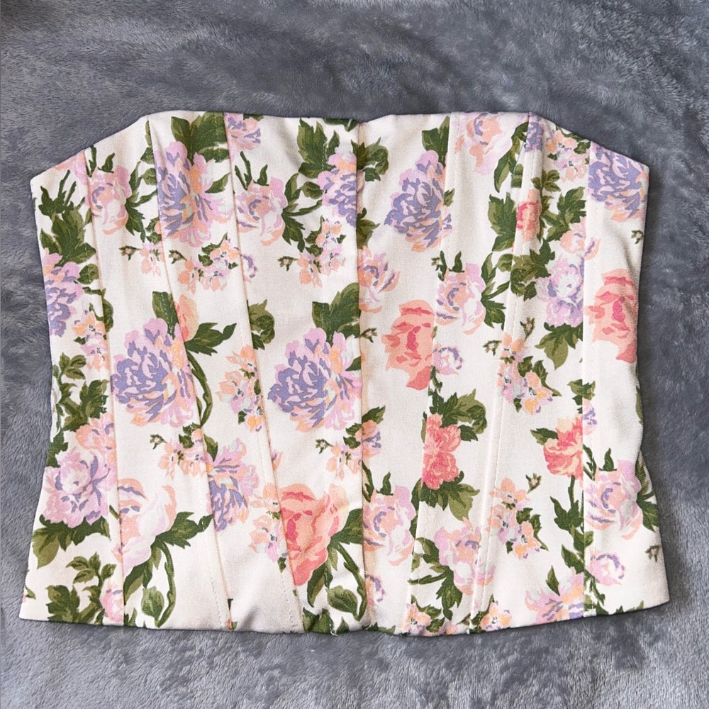 Zara Floral Corset Top
